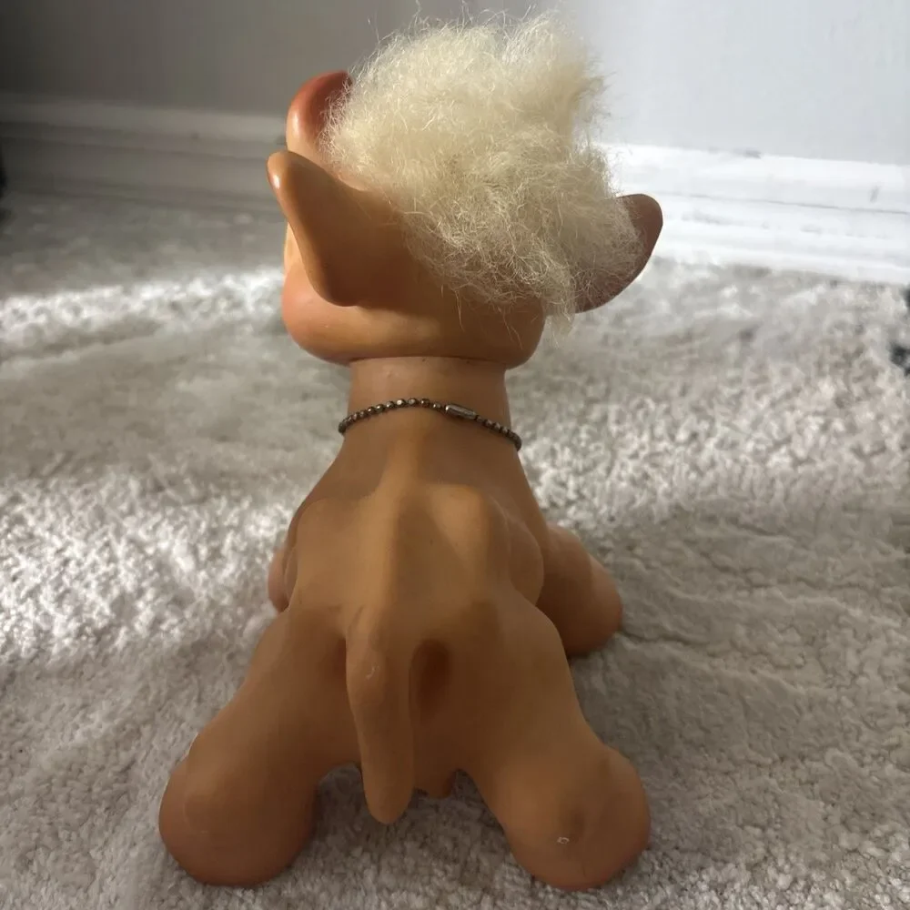 Vintage 1960s DAM Troll Doll Animal 6 1/2